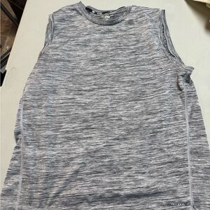 tek gear Gray Space-Dye Sleeveless Athletic Tank Top